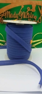 Banda bie bumbac latime 14 mm Albastru Cupon 5 metri