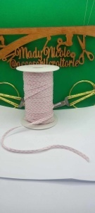 Banda bie bumbac latime 6 mm Roz Cupon 5 metri