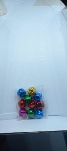Clopotei color 8x8mm 10 bucati C18