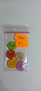 Nasturi Plastic Flori 16mm Set 5 bucati C12 - Img 2