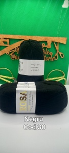 Rosa Sara Super Perle Cod 30 Negru Pachet 5 bobine - Img 2