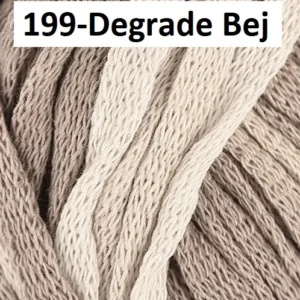 Stenli Creative Cotton Degrade panglica 6 mm 100 %bumbac 100gr /90m Cod 199 Crem - Img 2