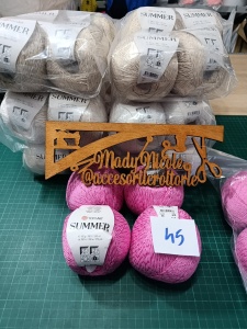 Summer Yarn Art 70%Bumbac 30% Vascoza Pachet 4 Bobine x100 gr /350m 64 lei pachet /16 lei Bobina Cod 45