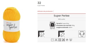 Super Perlee Cod 32 Galben Pachet 5 bobine - Img 2