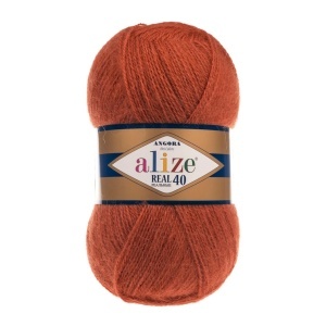 Alize Angora Real 340 Cod 36 Ruginiu Pachet 5 bobine
