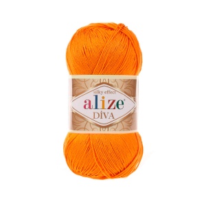 Alize Diva Silky Efect Cod 120 Portocaliu - Img 1