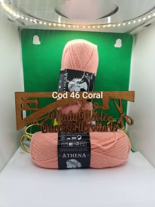 Athena Fir acril Pachet 5 bobine 100gr /300 m Cod 46 Piersica