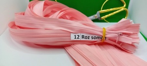 Fermoar ascuns 60 cm 12 Roz Somon