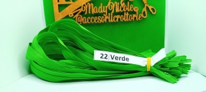 Fermoar ascuns 60 cm 22 Verde