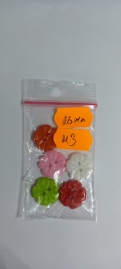 Nasturi Plastic Flori 16mm Set 5 bucati C12 - Img 3