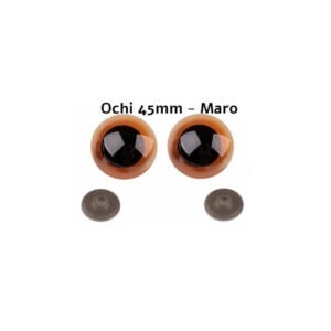 Ochi Maro Amigurumi cu dispozitiv de siguranta 45 mm Set 2 bucati D9 - Img 2