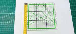 Rigla croitorie patchwork/quilting 15 cm /15 cm - Img 1