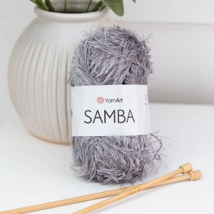 Samba Yarn Art Fir efect tip blanita, Cod 3318 Gri - Img 3