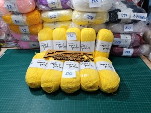 Super Perlee Cod 216 Galben Pachet 5 bobine 9 Lei Bobina/45 lei Pachet