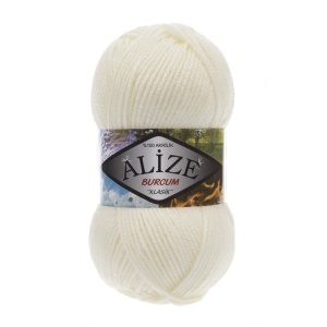 Alize Burcum Klasic Cod 62 Crem Pachet 5 bobine