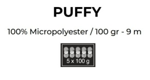 Alize Puffy Pachet 5 bobine Bobina 100gr/9metri Galben 509 - Img 2