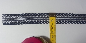 Dantela Fixa Bleumarin Latime 3 cm Model 13 Rola 10 m
