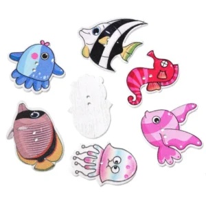 Nasturi Lemn Animale Marine Set 8 bucati C11 - Img 3