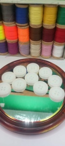 Nasturi Plastic 20 mm Set 10 bucati C17 Albi - Img 2