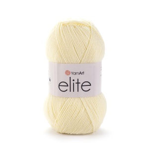 YarnArt Elite Pret 9 lei Bobina ,DOAR la Pachet 5 bobine Cod 226 Crem