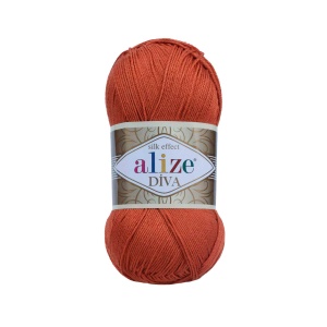 Alize Diva Silky Efect Cod 36 Caramiziu - Img 1