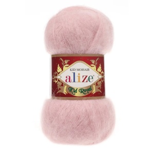 Alize Kid Royal 50 Mohair Cod 161 Roz Pudra Pachet 5 bobine - Img 3