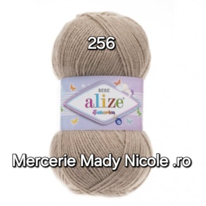 Alize Sekerim Bebe Cod 256 Bej Pachet 5 bobine Pret 40 lei - Img 1