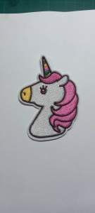Aplicatie brodata Unicorn 86x63x1,5mm