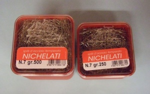 Bolduri nichelate 32mm 250 gr Italia