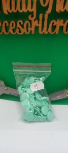 Capse plastic 12,4 mm Punga 30 seturi Culoare 19 Verde