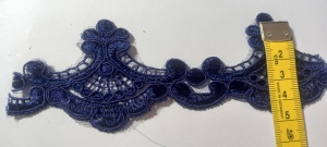 Colti Brodati Bleumarin Latime 5 cm Model 30 Rola 3,3 m