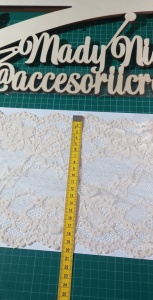 Dantela Elastica Somon Latime 20 cm Mod 35 Cupon 6,2+2,35+4,4+2,6 m=15,5 m - Img 2