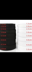 Elastic jartea Alb Lat 1.5 cm Rola 25 m - Img 1