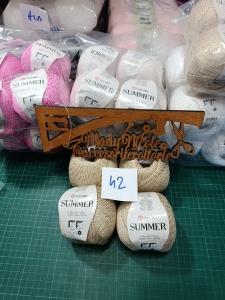 Summer Yarn Art 70%Bumbac 30% Vascoza Pachet 4 Bobine x100 gr /350m 64 lei pachet /16 lei Bobina Cod 42