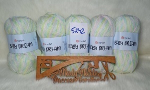 YarnArt Baby Dream Pret 13 lei Bobina ,DOAR la Pachet 5 bobine Cod 5242 - Img 2