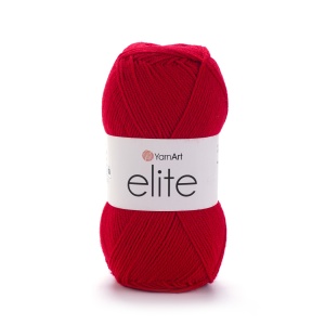YarnArt Elite Pret 9 lei Bobina ,DOAR la Pachet 5 bobine Cod 41 Rosu