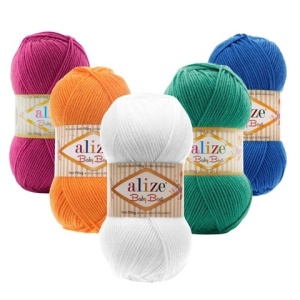 Alize Baby Best 100gr/200 m Cod 55 Alb - Img 3