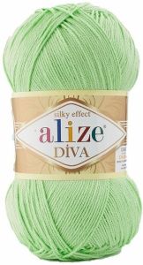 Alize Diva Silky Efect Cod 41 Verde - Img 1