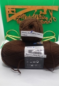 Athena Fir acril Pachet 5 bobine 100gr /300 m Cod 03 Maro