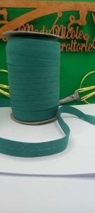 Banda bie bumbac latime 15 mm Verde Cupon 5 metri