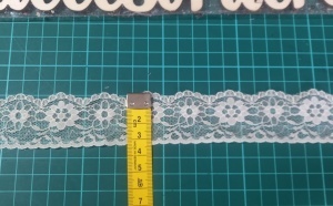 Dantela Fixa Crem Latime 3,5 cm Model 15 Rola 10 m
