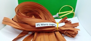 Fermoar ascuns 60 cm 25 Maro Coniac