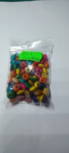 Margelele lemn 8x4 mm Abac Colorate 100 buc C21