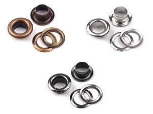 Ocheti metal 5mm Pachet 40 bucati Negri - Img 2