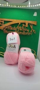 Rosa Sara Super Perle Cod 201 Roz Pachet 5 bobine - Img 2