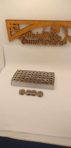 Spon / mosorel masina cusut industriala Nichel cu gauri Inaltime 9mm Diametru 20 mm