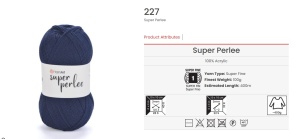 Super Perlee Cod 227 Bleumarin Pachet 5 bobine - Img 2