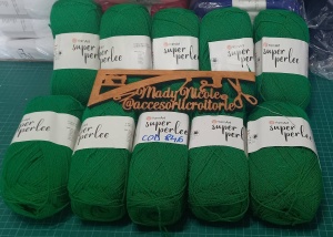 Super Perlee Cod 846 Verde Pachet 5 bobine