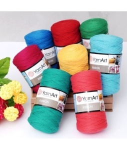 Yarn Art Ribbon Fir tip panglică Cod 780 Albastru - Img 2