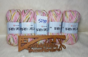 YarnArt Baby Dream Pret 13 lei Bobina ,DOAR la Pachet 5 bobine Cod 5239 - Img 2